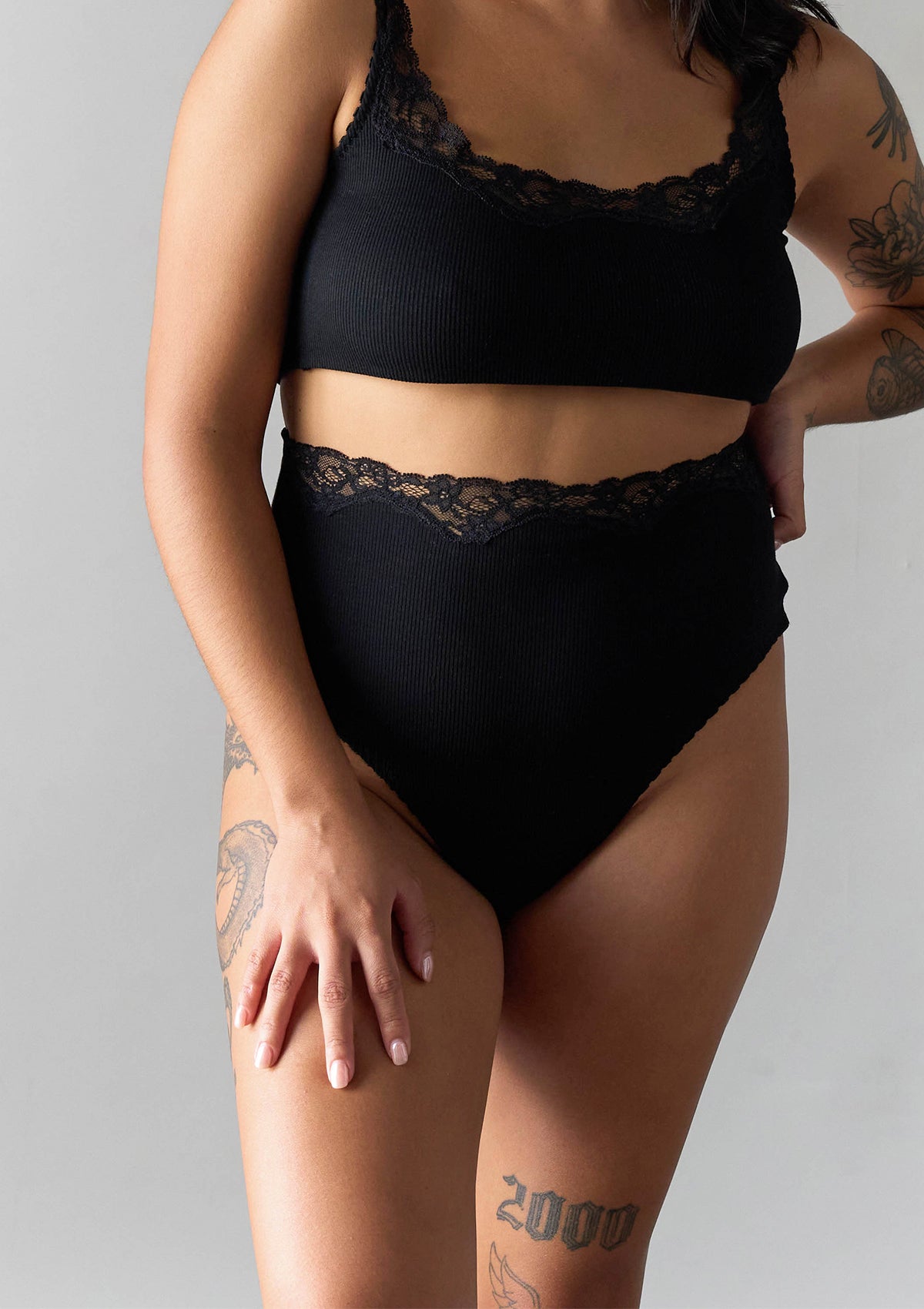 TANGA HIGH WAIST DE ALGODÓN PRONOIA